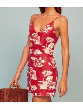 Reformation Riverside Mini Dress in Nairobi Print